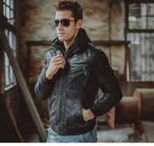Load image into Gallery viewer, Vintage Leather Hybrid Jacket