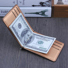 Load image into Gallery viewer, Signature Bifold Money Clip Slim Wallet