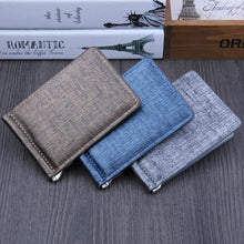 Load image into Gallery viewer, Signature Bifold Money Clip Slim Wallet