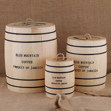 Load image into Gallery viewer, Wooden Coffee Bean Barrels