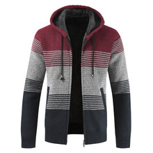 Load image into Gallery viewer, Winter Thick Warm Hooded Cardigan Jumpers Men.