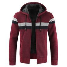 Load image into Gallery viewer, Winter Thick Warm Hooded Cardigan Jumpers Men.