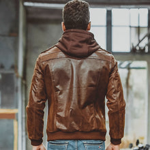 Load image into Gallery viewer, Vintage Leather Hybrid Jacket