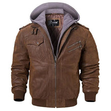 Load image into Gallery viewer, Vintage Leather Hybrid Jacket