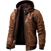 Load image into Gallery viewer, Vintage Leather Hybrid Jacket