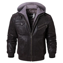 Load image into Gallery viewer, Vintage Leather Hybrid Jacket