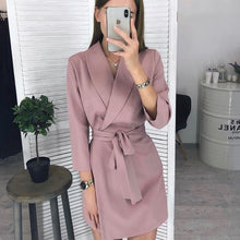 Load image into Gallery viewer, Women Vintage Sashes A-line Party Mini Dress.