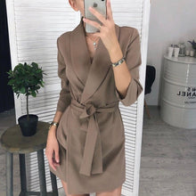 Load image into Gallery viewer, Women Vintage Sashes A-line Party Mini Dress.