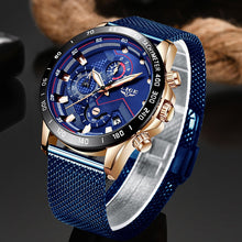 Load image into Gallery viewer, LIGE Fashion Mens Watches Top Brand Luxury WristWatch Quartz