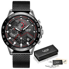 Load image into Gallery viewer, LIGE Fashion Mens Watches Top Brand Luxury WristWatch Quartz