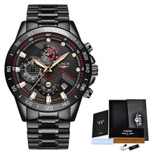 Load image into Gallery viewer, LIGE Men Watches Top Brand Luxury Stainless Steel.
