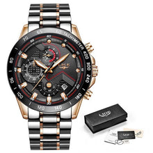 Load image into Gallery viewer, Mens Watches with Stainless Steel Top Brand Luxury Sports.