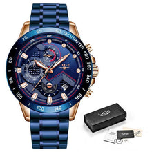 Load image into Gallery viewer, Mens Watches with Stainless Steel Top Brand Luxury Sports.
