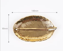 Load image into Gallery viewer, Golden Leaf Plates