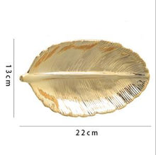 Load image into Gallery viewer, Golden Leaf Plates