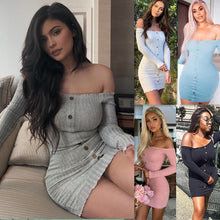 Load image into Gallery viewer, Autumn Sexy Slim Dress.