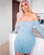 Load image into Gallery viewer, Autumn Sexy Slim Dress.