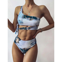 Load image into Gallery viewer, Marble Print Brazilian Bikini.