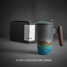 Load image into Gallery viewer, Luxury Retro Tea Cup Ceramic Mug Large.