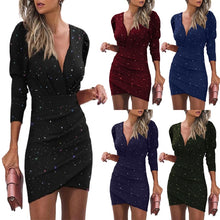 Load image into Gallery viewer, Pulse Size Long Sleeve Elegant Sexy Dress.