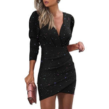 Load image into Gallery viewer, Pulse Size Long Sleeve Elegant Sexy Dress.