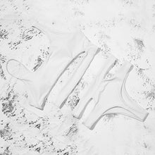 Load image into Gallery viewer, High Quality White Bikinis High Waist Bikini Hot Sale Padded Bra Hollow Out Sexy Swimsuit Female Swimwear Women Bathing Suit