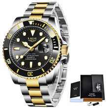 Load image into Gallery viewer, New LIGE Mens Watches Fashion Business Waterproof Quartz