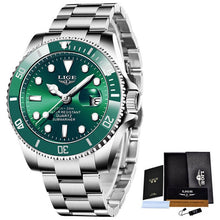 Load image into Gallery viewer, New LIGE Mens Watches Fashion Business Waterproof Quartz