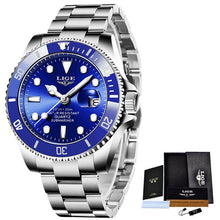Load image into Gallery viewer, New LIGE Mens Watches Fashion Business Waterproof Quartz