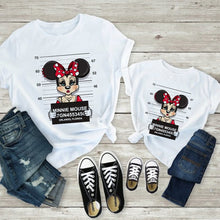 Load image into Gallery viewer, Tees Women T Shirt Minnie Mouse Print T-shirt Casual.