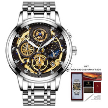 Load image into Gallery viewer, Fashion Men's Watch Stainless Steel Top Brand Luxury Waterproof  Sports.