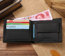 Load image into Gallery viewer, Men Leather Card Cash Receipt Holder Organize.