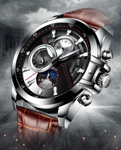 Switzerland  BINGER Multifunction Military Automatic Watch Men.