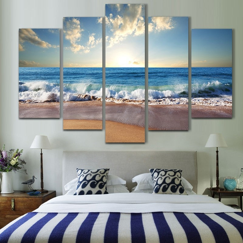 Abstract Peaceful Wave Wall Art