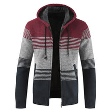 Load image into Gallery viewer, Winter Thick Warm Hooded Cardigan Jumpers Men.
