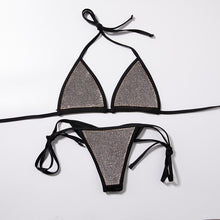 Load image into Gallery viewer, Luxury Bling Rhinestone Brazilian Bikini.
