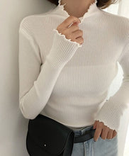Load image into Gallery viewer, Turtleneck Ruched Women.
