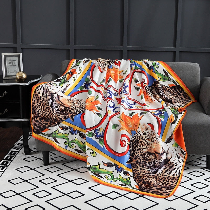 Luxury Leopard Throw