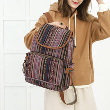 Load image into Gallery viewer, Boho Canvas Backpack
