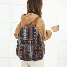 Load image into Gallery viewer, Boho Canvas Backpack
