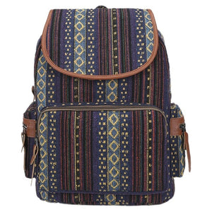 Boho Canvas Backpack