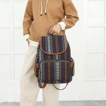 Load image into Gallery viewer, Boho Canvas Backpack
