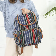 Load image into Gallery viewer, Boho Canvas Backpack
