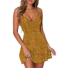 Load image into Gallery viewer, Sexy Dress Ladies High Waist Dot Printing Mini Dresses
