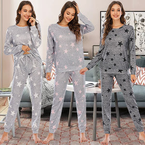 Women Pajamas Two Pieces Sets.