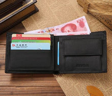 Load image into Gallery viewer, Men Leather Card Cash Receipt Holder Organize.
