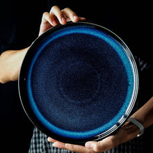 Load image into Gallery viewer, Deep Blue Dinner Plates

